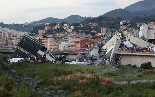 Aumenta a 39 el número de muertos por el derrumbe del puente en Génova